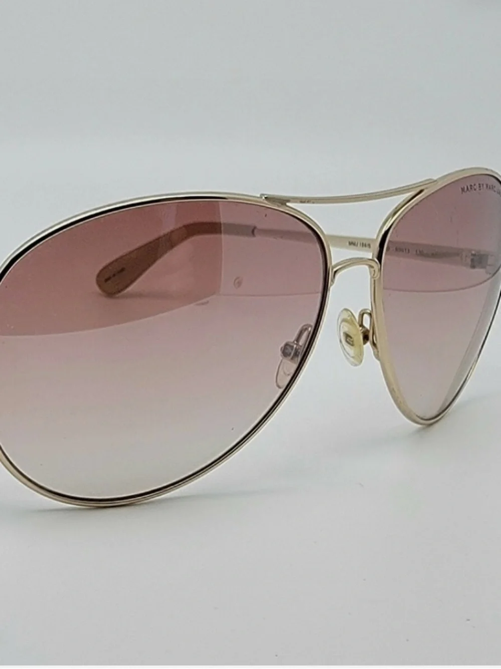 Marc by Marc Jacobs MMJ184/S J5GNO Gold Frame Brown Lens Aviator Sunglasses 60mm